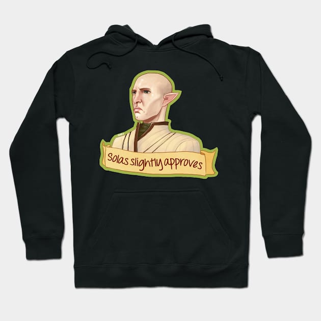 Solas Slightly Approves Hoodie by crackedblackinc